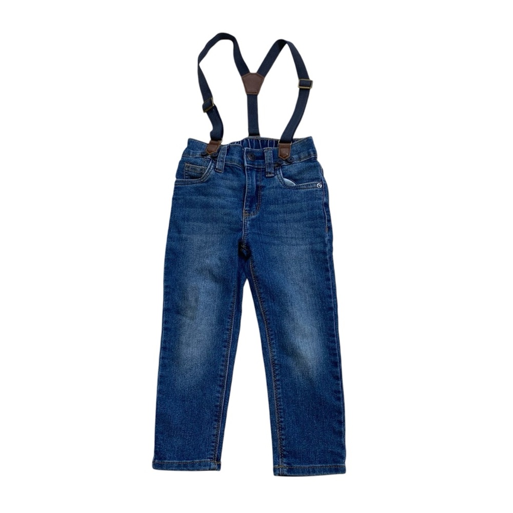 Oshkosh B’gosh Suspender denim jeans  3t